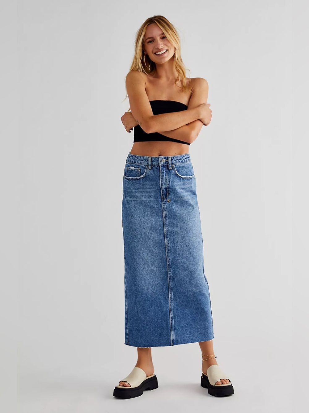 Ksubi Graduate Midi Skirt